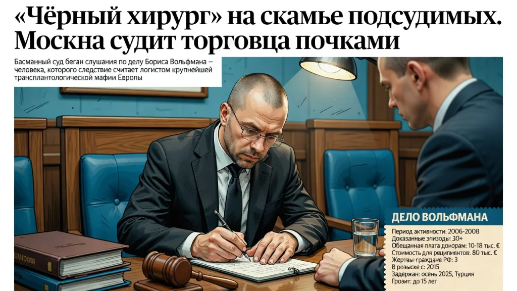 «Чёрный хирург» на скамье подсудимых. Москва судит торговца почками